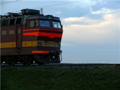на переезде в Столбцах