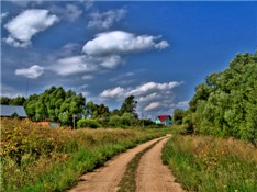 Проселочная дорога в Кузовлево